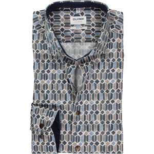 OLYMP - Multicolor Fantasie - Overhemd - 100% Katoen - Kent Kraag