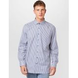 OLYMP - Level Five - Overhemd - Marineblauw - Keperstof - Body Fit