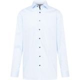 OLYMP - Level 5 - Body Fit Overhemd - Bleu Gestreept - Twill