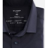 OLYMP - Luxor - Overhemd - Marine Blauw - Biologisch Katoen - Strijkvriendelijk