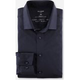 OLYMP - Luxor - Overhemd - Marine Blauw - Biologisch Katoen - Strijkvriendelijk