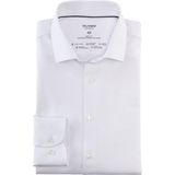 OLYMP 24/7 Level 5 Body Fit Overhemd - Wit - Twill - Strijkvriendelijk