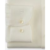 OLYMP 24/7 Level 5 body fit overhemd - twill - lichtbeige - Strijkvriendelijk - Boordmaat: 44