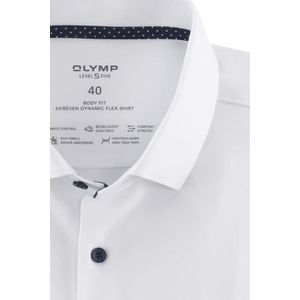 Olymp - Overhemd - Wit - Katoen - Normale Fit - Lange Mouw