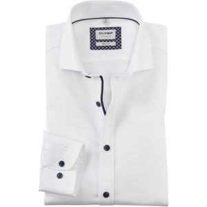 OLYMP - Heren Overhemd - Wit - Body Fit - Lange Mouwen