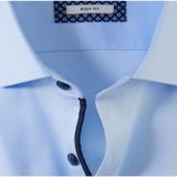 OLYMP - Heren Overhemd - Lichtblauw - Twill - Body Fit