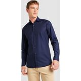 OLYMP - Level 5 Body Fit Overhemd - Twill - Nachtblauw - Strijkvriendelijk