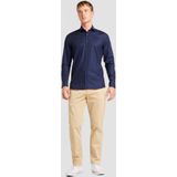 OLYMP - Level 5 Body Fit Overhemd - Twill - Nachtblauw - Strijkvriendelijk