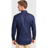 OLYMP - Level 5 Body Fit Overhemd - Twill - Nachtblauw - Strijkvriendelijk