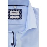 OLYMP Level 5 Body Fit Overhemd - Lichtblauw - Twill - Strijkvriendelijk