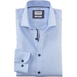 OLYMP Level 5 Body Fit Overhemd - Lichtblauw - Twill - Strijkvriendelijk