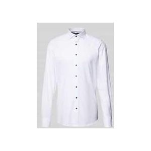 OLYMP Level 5 Overhemd - Wit - Twill - Strijkvriendelijk