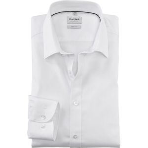 OLYMP - Level 5 Body Fit - Overhemd - Wit - Twill - Strijkvriendelijk