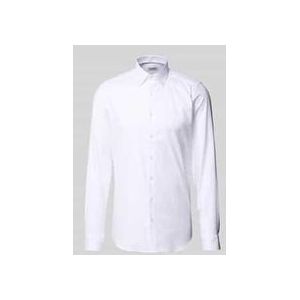 OLYMP - Level 5 - Overhemd - Wit - Body Fit, Mouwlengte 7, Twill