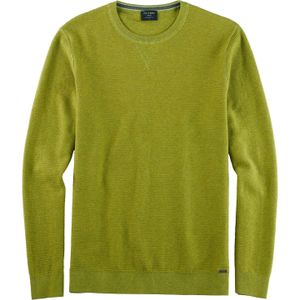 OLYMP - Casual Pullover - Katoen - Blauw - Modern Fit