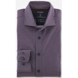 OLYMP - Luxor 24/7 - Overhemd - Oranjerood - Modern Fit - Tricot