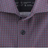 OLYMP - Luxor 24/7 - Overhemd - Oranjerood - Modern Fit - Tricot