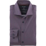 OLYMP - Luxor 24/7 - Overhemd - Oranjerood - Modern Fit - Tricot