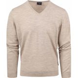 Olymp Casual Trui Wol Beige - Heren - Pullovers