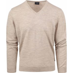 Olymp Casual Trui Wol Beige - Heren - Pullovers