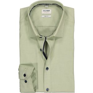 OLYMP Level 5 Body Fit Overhemd - Limoen Groen - Strijkvriendelijk