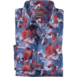 OLYMP - Luxor - Overhemd - Rood - Comfort Fit - Popeline