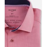 OLYMP - Luxor 24/7 - Overhemd - Rood - Modern Fit - Twill