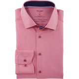 OLYMP - Luxor 24/7 - Overhemd - Rood - Modern Fit - Twill