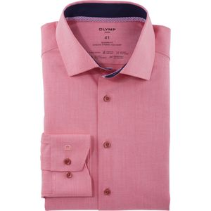 OLYMP - Luxor 24/7 - Overhemd - Rood - Modern Fit - Twill