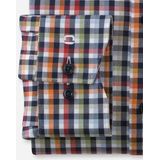 OLYMP - Luxor - Rood Geruit Overhemd - Modern Fit - Dynamic Flex