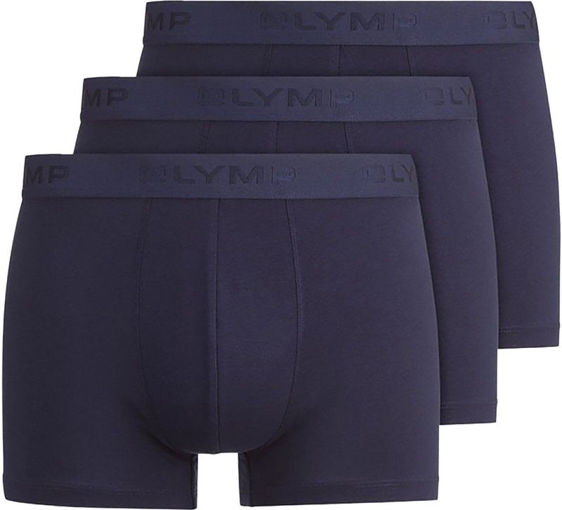 OLYMP - Boxershorts - Marineblauw - Set van 3 paar