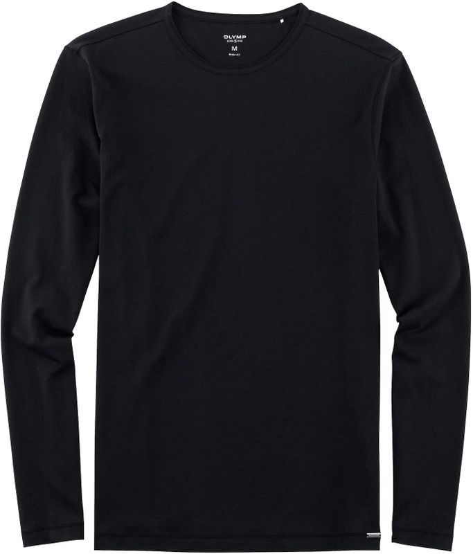 OLYMP Casual modern fit T-shirt - zwart