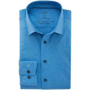 OLYMP - Luxor 24/7 - Overhemd - Blauw - Modern Fit