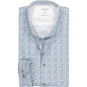 OLYMP - Multicolor Fantasie - Overhemd - Katoen - Kent Kraag - Lange Mouwen