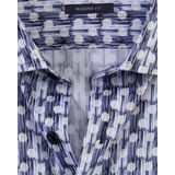 OLYMP Luxor modern fit overhemd, popeline, natuur dessin