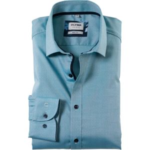 OLYMP Level 5 Overhemd - Effen - Smaragdgroen - Katoen