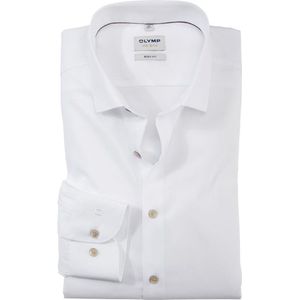 OLYMP Level 5 - Overhemd - Wit - Biologisch Katoen - Strijkvriendelijk