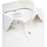 VENTI - Body Fit - Overhemd - Beige - Korte Mouw - Strijkvriendelijk