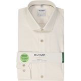 VENTI - Body Fit - Overhemd - Beige - Korte Mouw - Strijkvriendelijk