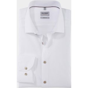 OLYMP Level 5 - Overhemd - Wit - Biologisch Katoen - Strijkvriendelijk