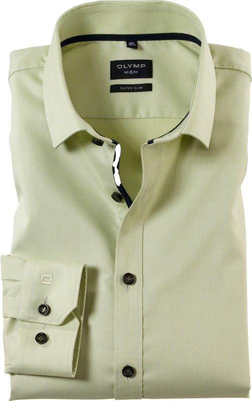OLYMP - No. 6 - Overhemd - Limoen - Super Slim Fit