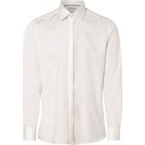 OLYMP - Overhemd - Lichtbeige - Twill - Lange Mouwen - Dubbele Manchet