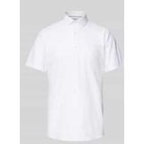 OLYMP - Overhemd - Wit - Korte Mouwen - Twill - Body Fit