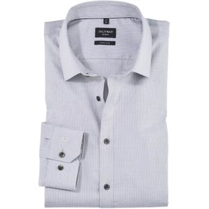 OLYMP No. 6 Six super slim fit overhemd, popeline, taupe