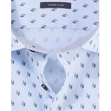 OLYMP - No. 6 - Overhemd - Taupe - Super Slim Fit - Popeline