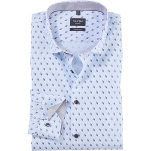 OLYMP - No. 6 - Overhemd - Taupe - Super Slim Fit - Popeline