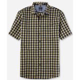 OLYMP - Casual - Groen - Overhemd - Korte Mouw - Popeline