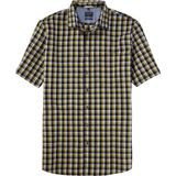 OLYMP - Casual - Groen - Overhemd - Korte Mouw - Popeline