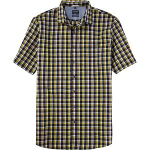 OLYMP - Casual - Groen - Overhemd - Korte Mouw - Popeline