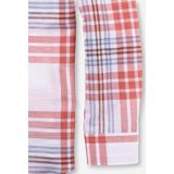 OLYMP - Level 5 - Body Fit Overhemd - Rood Geruit